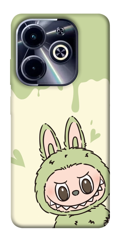 Чохол Labubu green для TECNO Spark 20