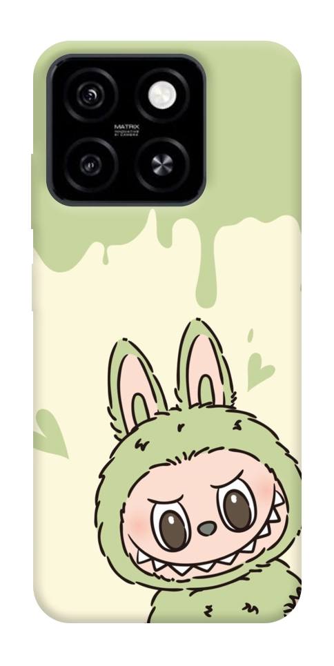 Чехол Labubu green для ZTE Blade A55 4G