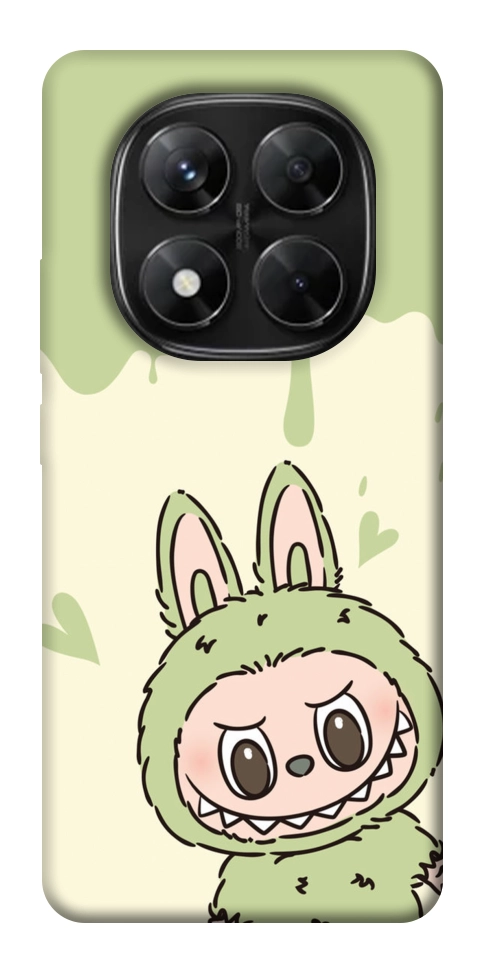 Чехол Labubu green для Xiaomi Redmi Note 14 Pro 5G
