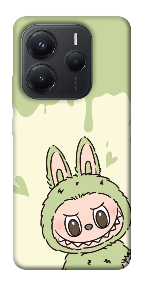 Чехол Labubu green для Xiaomi Redmi Note 14 5G