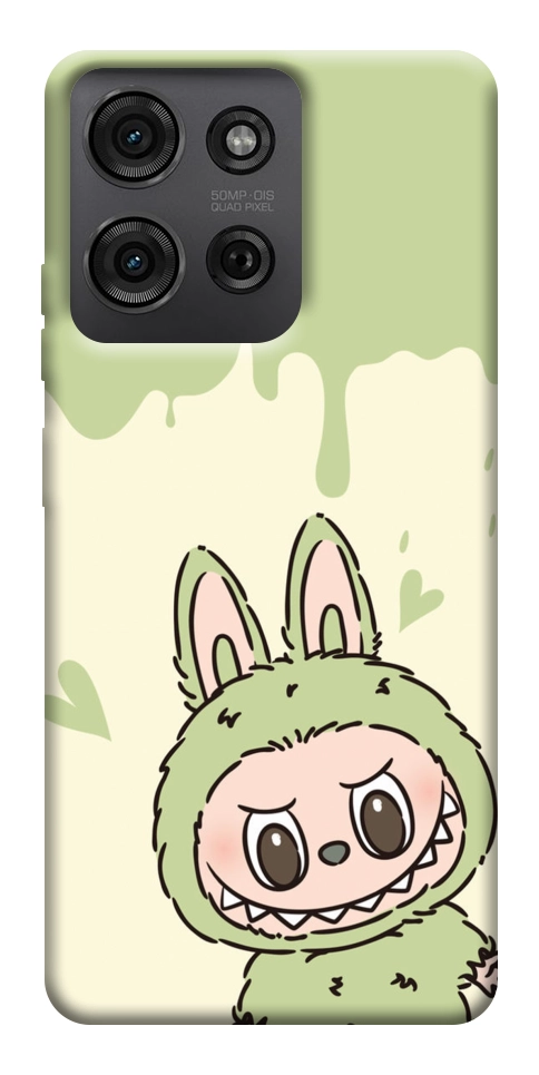 Чехол Labubu green для Motorola Moto G75 5G