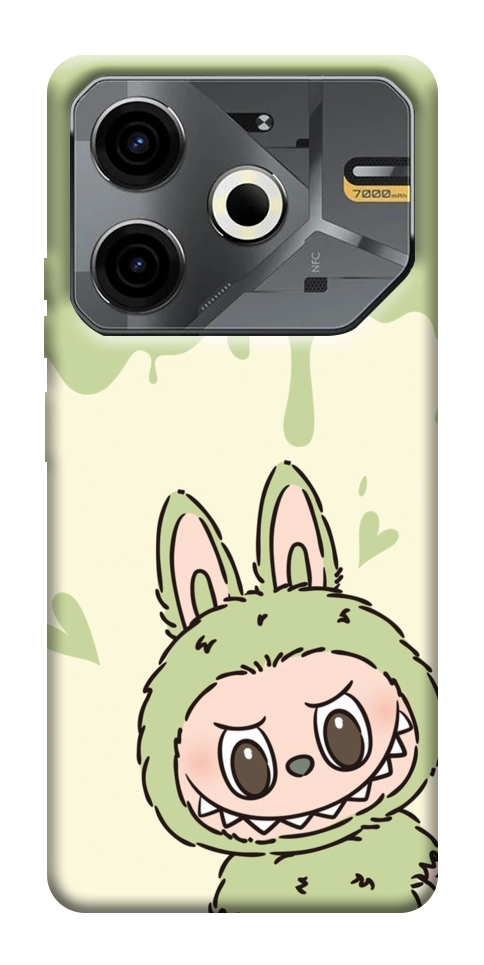 Чехол Labubu green для TECNO Pova 6 Neo (LI6)