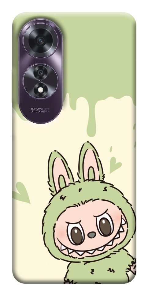 Чехол Labubu green для Oppo A60 4G