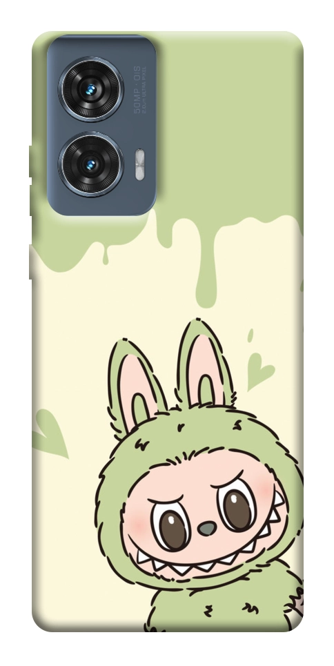 Чохол Labubu green для Motorola Edge 50 Fusion