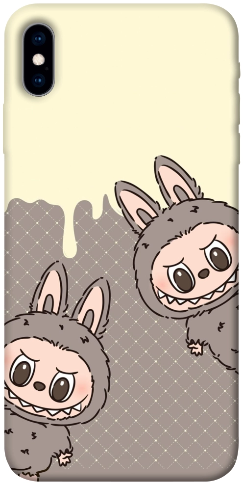 Чехол Labubu twins для iPhone X