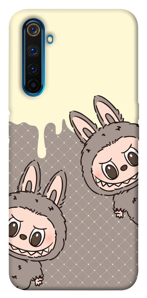 Чехол Labubu twins для Realme 6 Pro