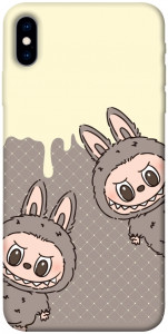 Чохол Labubu twins для iPhone XS