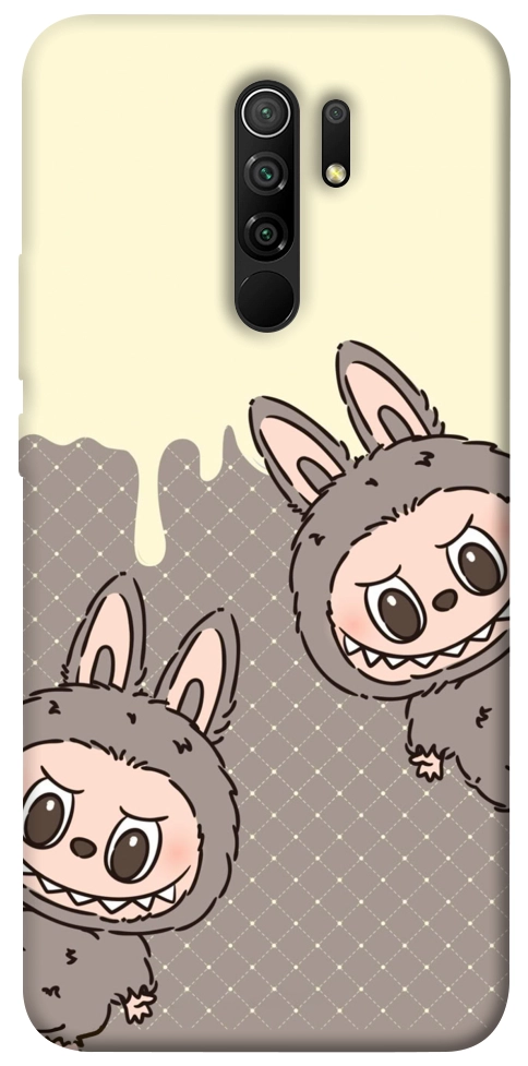 Чохол Labubu twins для Xiaomi Redmi 9