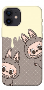 Чохол Labubu twins для iPhone 12 mini