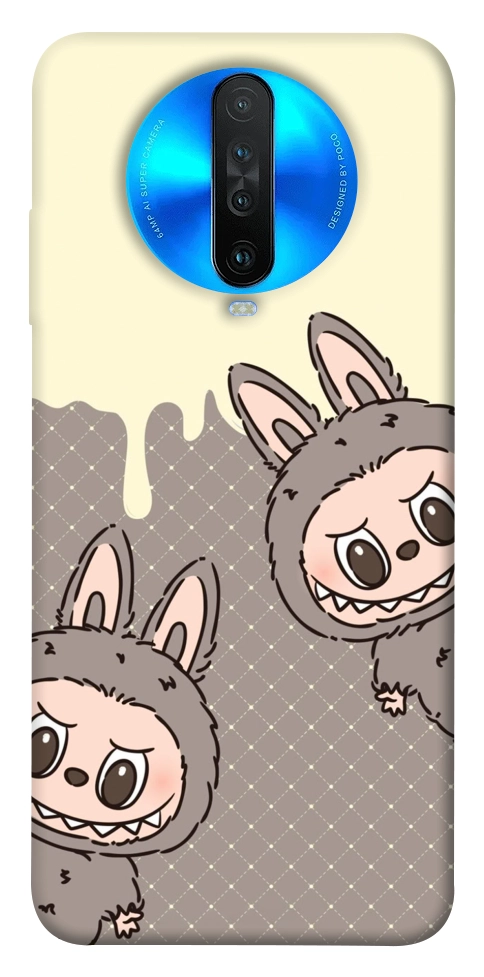 Чохол Labubu twins для Xiaomi Redmi K30