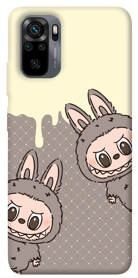 Чехол Labubu twins для Xiaomi Redmi Note 10