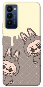 Чохол Labubu twins для Tecno Camon 18