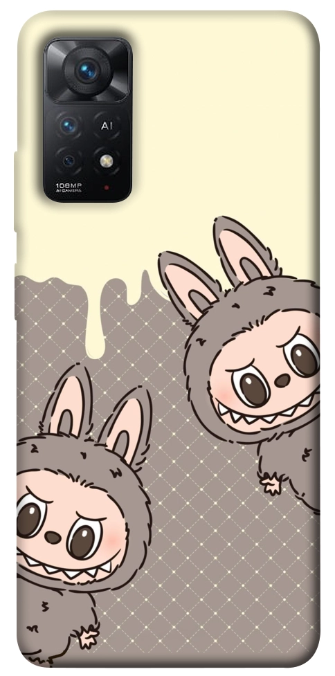Чехол Labubu twins для Xiaomi Redmi Note 11 Pro 5G