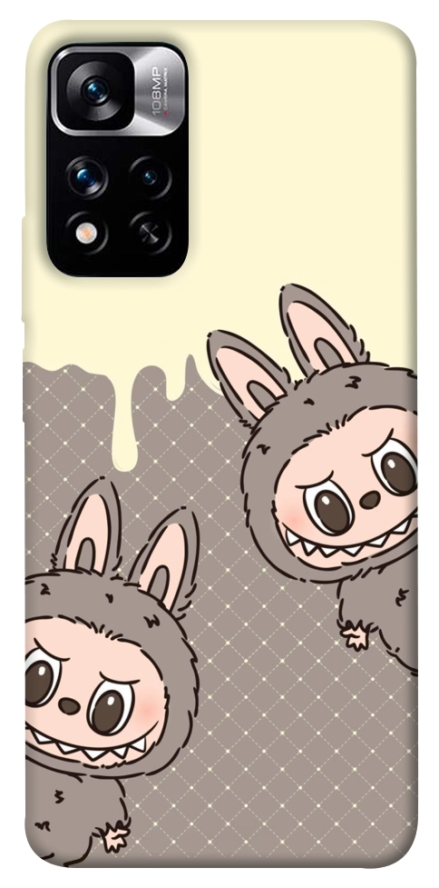 Чехол Labubu twins для Xiaomi Redmi Note 11 5G