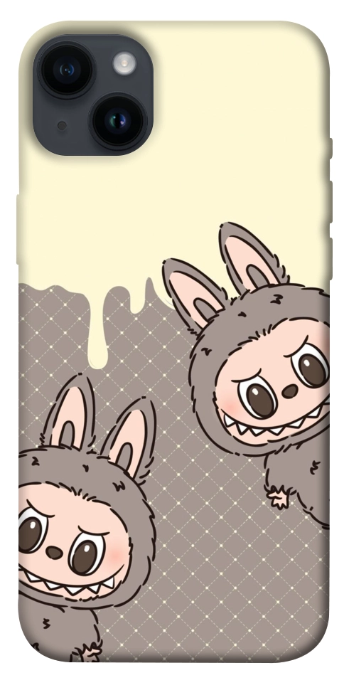 Чохол Labubu twins для iPhone 14 Plus