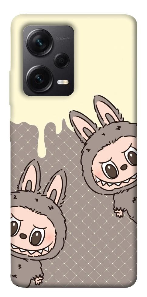 Чехол Labubu twins для Xiaomi Redmi Note 12 Pro+
