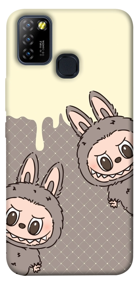 Чохол Labubu twins для Infinix Hot 10 Lite