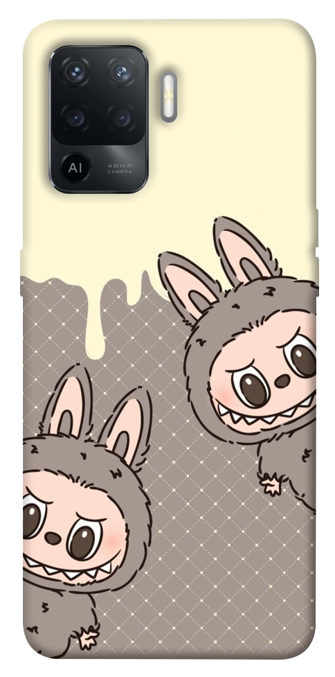 Чехол Labubu twins для Oppo Reno 5 Lite