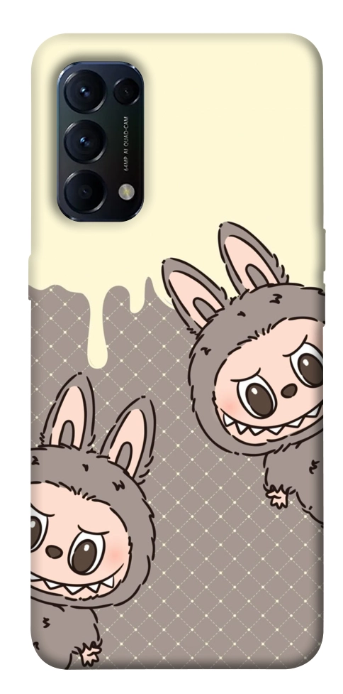 Чехол Labubu twins для Oppo Reno 5 4G