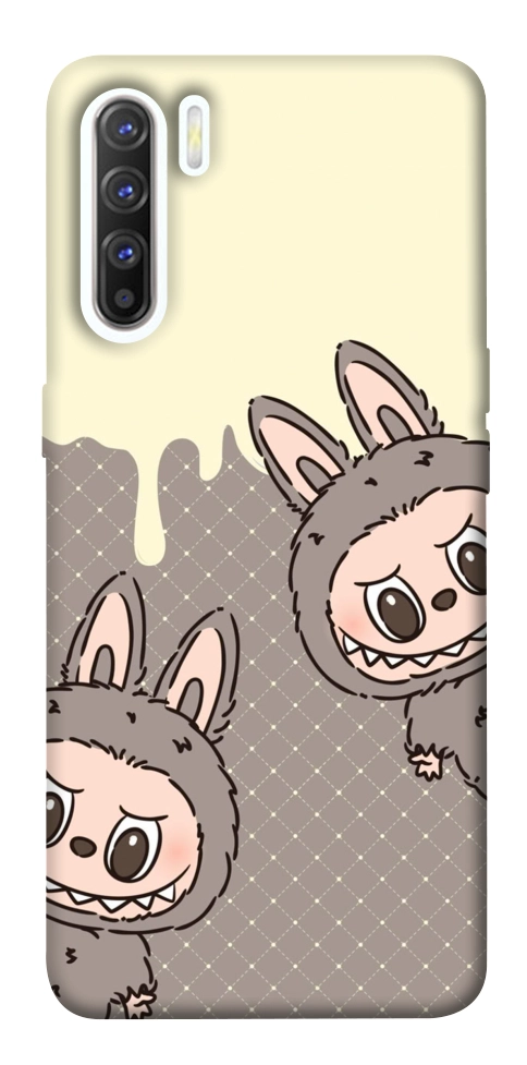 Чохол Labubu twins для Oppo Reno 3