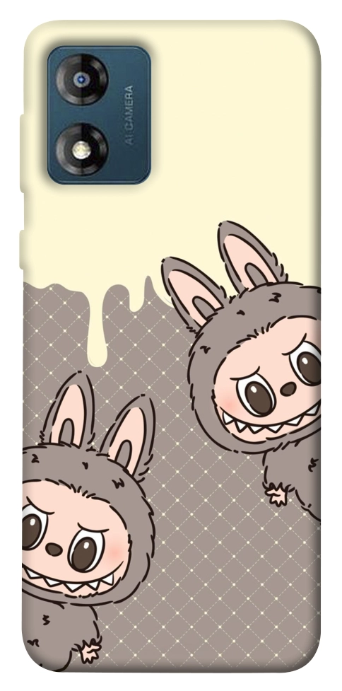 Чехол Labubu twins для Motorola Moto E13