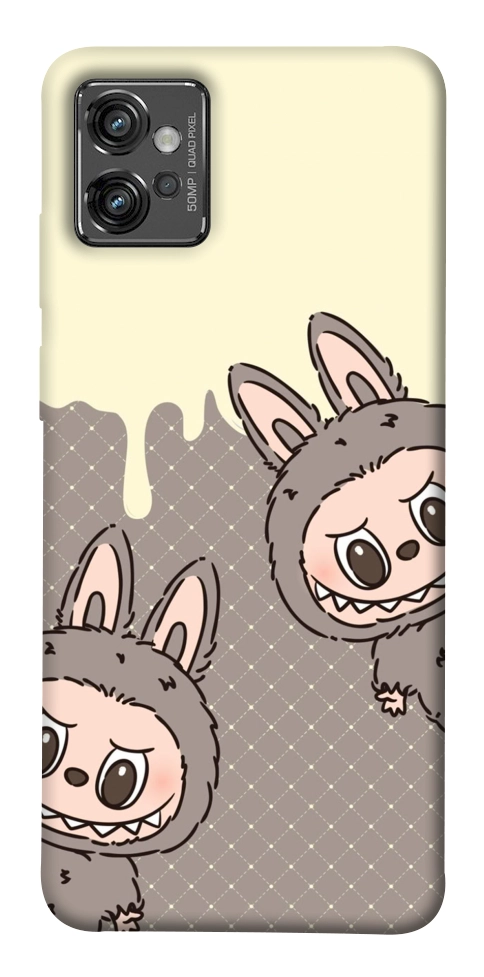 Чехол Labubu twins для Motorola Moto G32