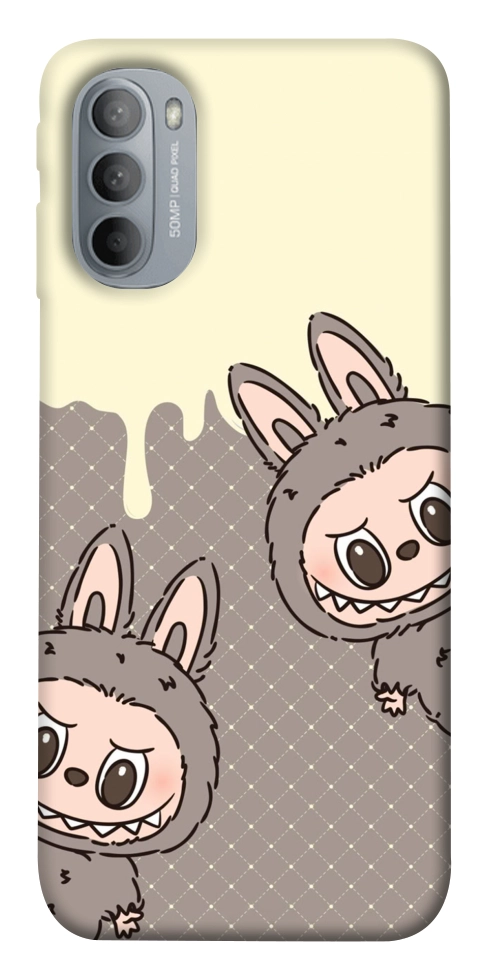 Чехол Labubu twins для Motorola Moto G31