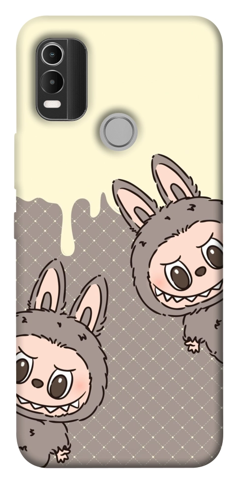 Чохол Labubu twins для Nokia C21 Plus