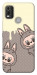 Чохол Labubu twins для Nokia C21 Plus