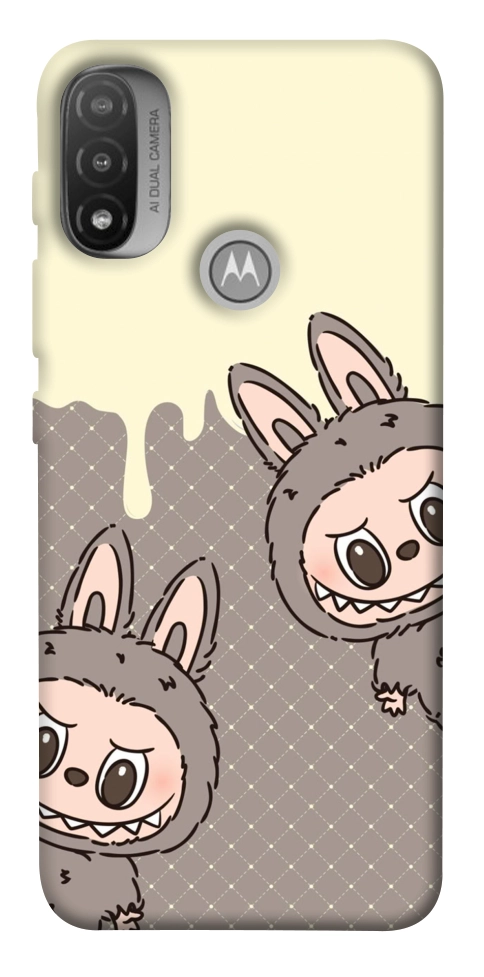 Чехол Labubu twins для Мotorola Moto E20
