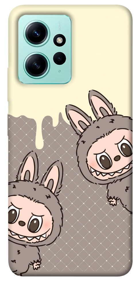 Чохол Labubu twins для Xiaomi Redmi Note 12 4G
