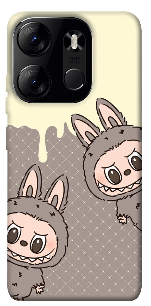 Чохол Labubu twins для Tecno Spark Go 2023