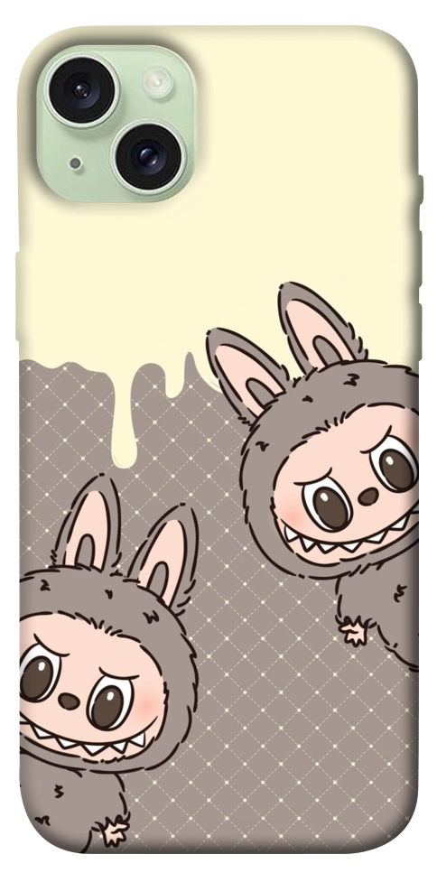 Чохол Labubu twins для iPhone 15 Plus
