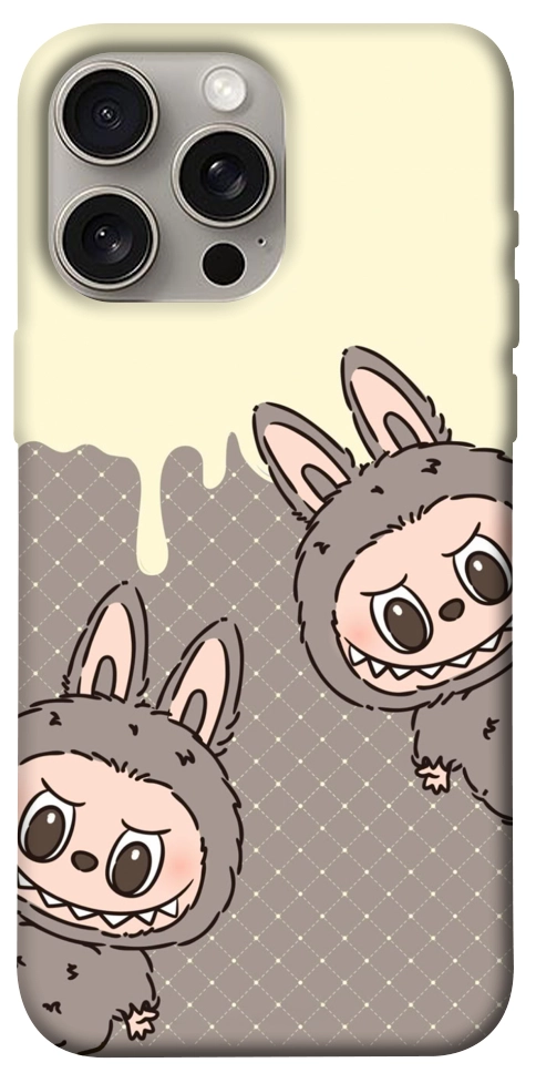 Чохол Labubu twins для iPhone 15 Pro Max