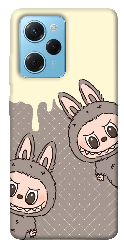 Чехол Labubu twins для Xiaomi Poco X5 Pro 5G