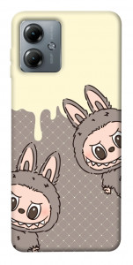 Чохол Labubu twins для Motorola Moto G14