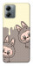 Чохол Labubu twins для Motorola Moto G14