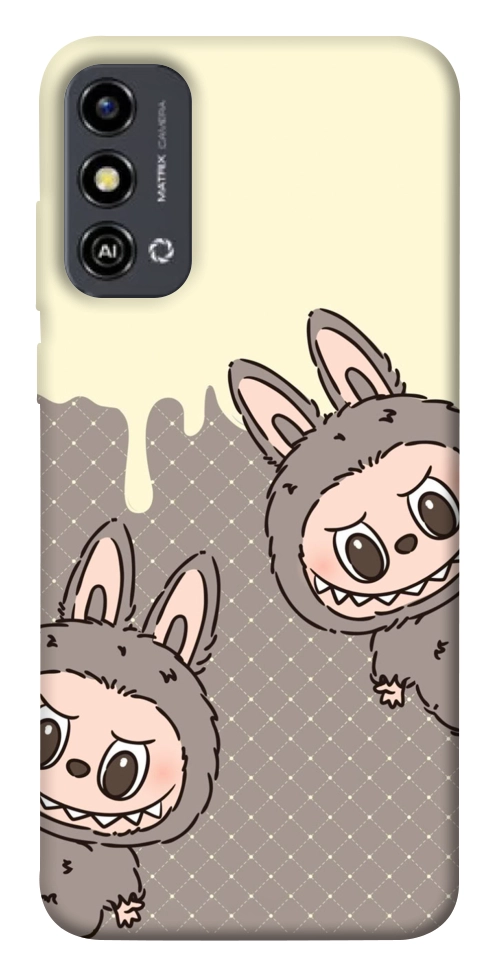 Чехол Labubu twins для ZTE Blade A53