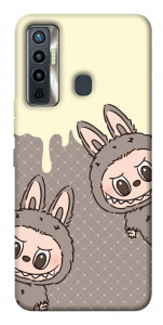 Чохол Labubu twins для TECNO Camon 17