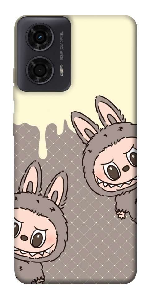 Чехол Labubu twins для Motorola Moto G24