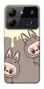 Чехол Labubu twins для ZTE Blade A54 4G