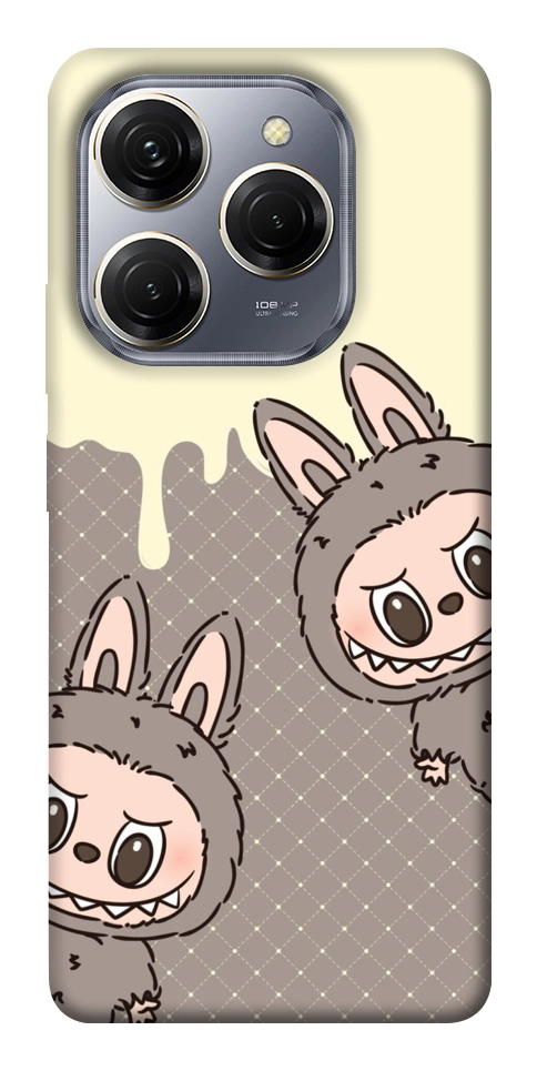 Чохол Labubu twins для TECNO Spark 20 Pro