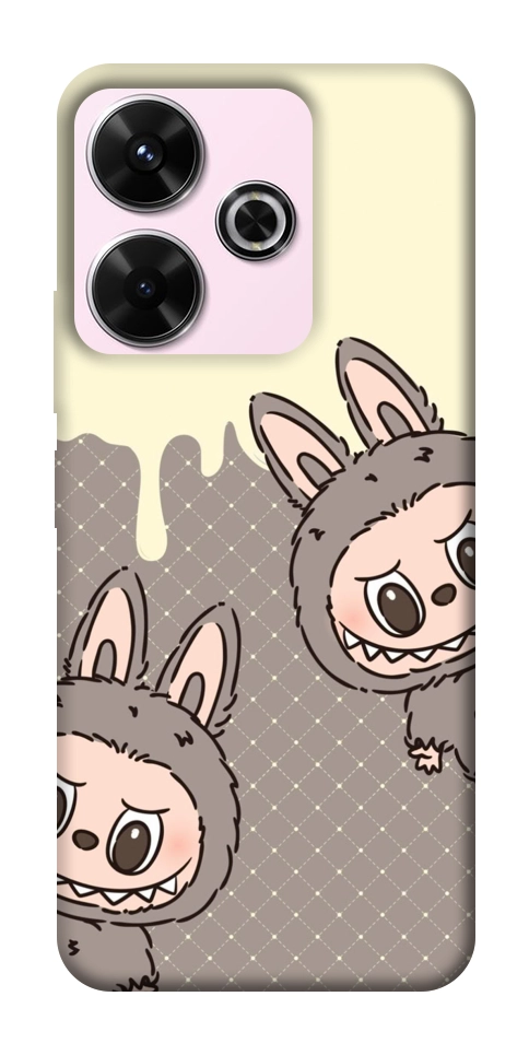Чехол Labubu twins для Xiaomi Redmi 13 4G