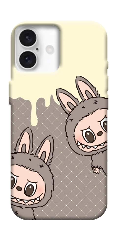 Чохол Labubu twins для iPhone 16 Plus