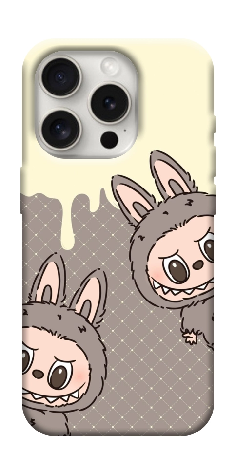 Чехол Labubu twins для iPhone 16 Pro