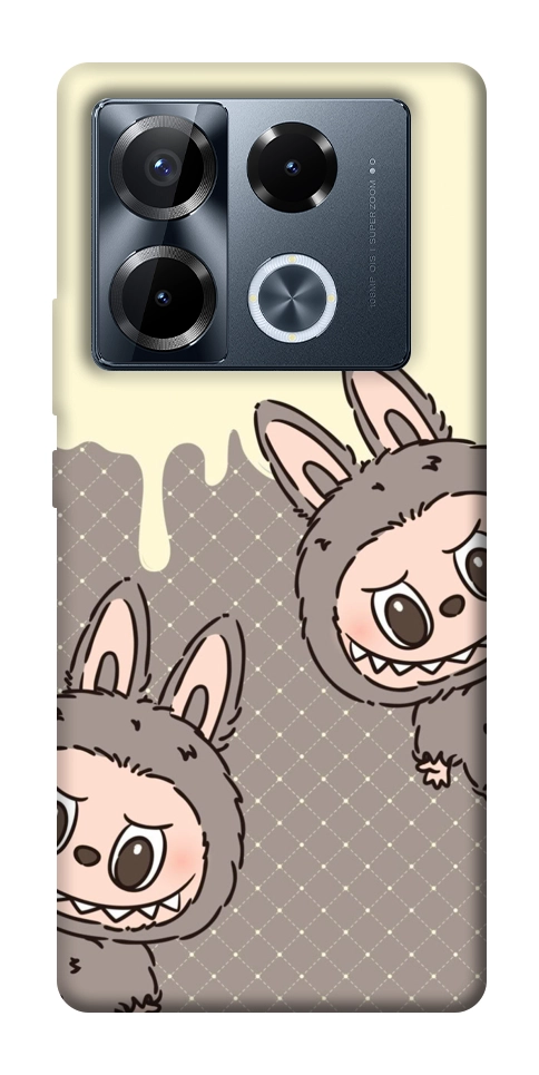 Чохол Labubu twins для Infinix Note 40 Pro 4G