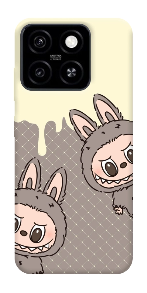 Чехол Labubu twins для ZTE Blade A55 4G