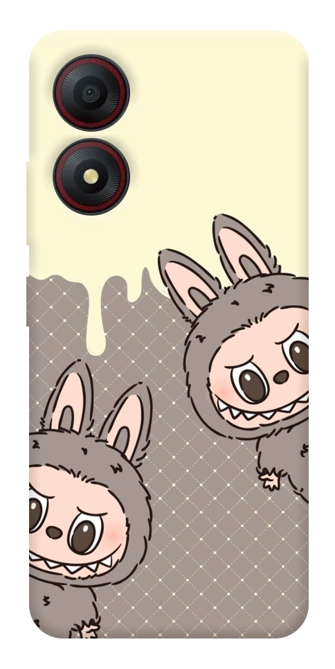 Чехол Labubu twins для ZTE Blade A34 4G