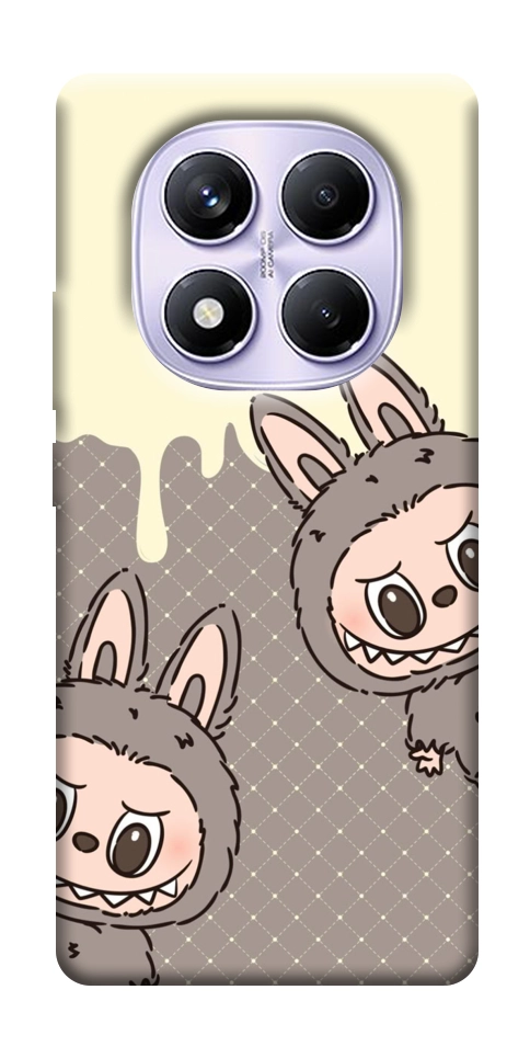 Чехол Labubu twins для Xiaomi Redmi Note 14 Pro 4G