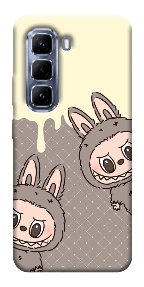 Чехол Labubu twins для Infinix Hot 50 Pro